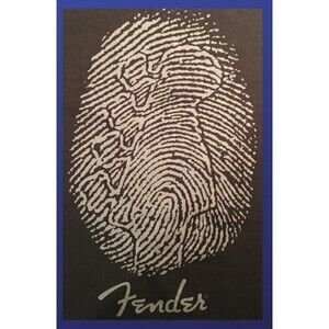 FENDER Unisex Souvenir Concert Tee, DARK GRAY/WHITE, Men’s Size M, NWOT